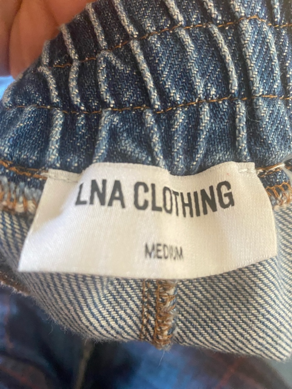 LNA LENNON PANT SOFT DENIM PANT size M pristine condition - Picture 7 of 8